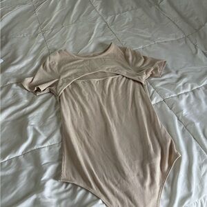 Women's Beige Going Out Bodysuit